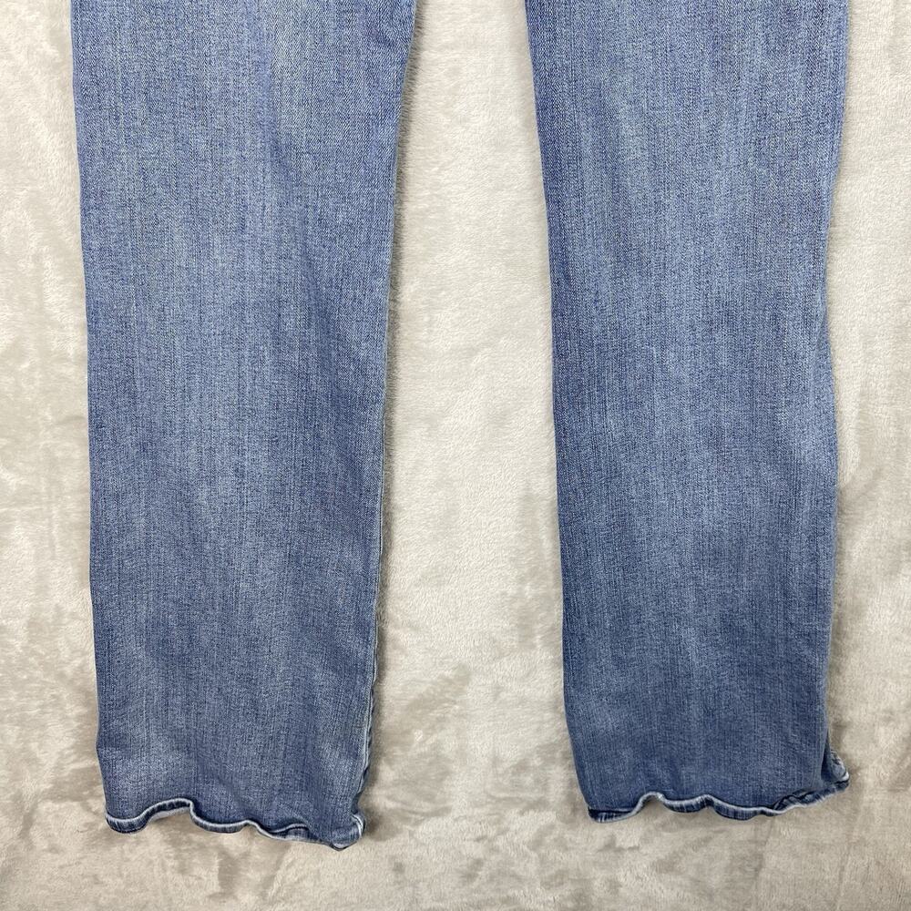 7 for All Mankind B (Air) A Pocket Size 26 Denim Jeans Flared Y2K Embroidered - Picture 6 of 15